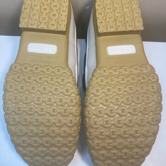 🔥 L.L. BEAN NEW LTD EDITION WHITE AND NAVY CANVAS DUCK BOOTS WOMENS SIZE 9M - Picture 7 of 10